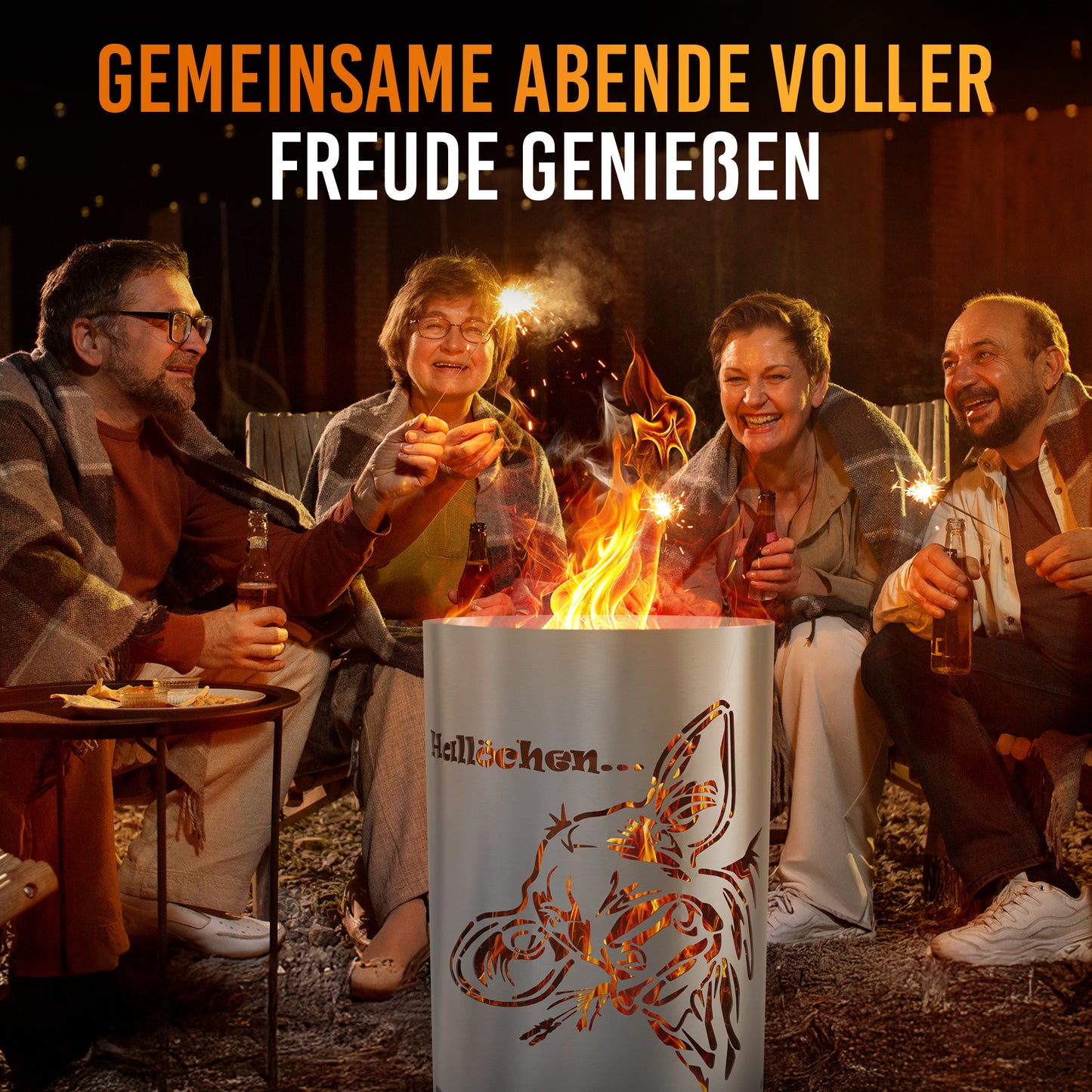 Feuertonne / Feuerkorb - Kuh Hallöchen