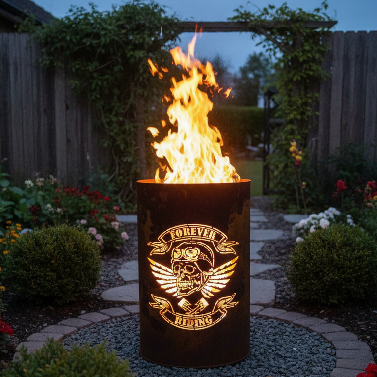 Feuertonne "Skull: Forever Riding"