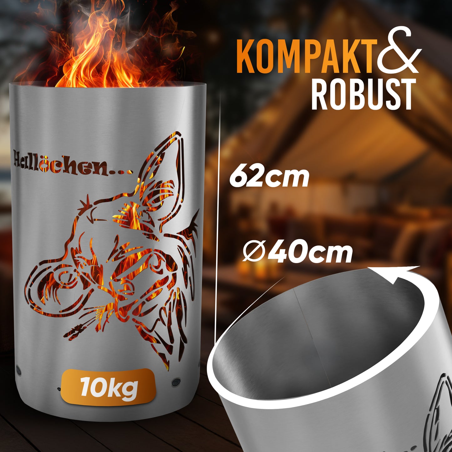 Feuertonne / Feuerkorb - Kuh Hallöchen