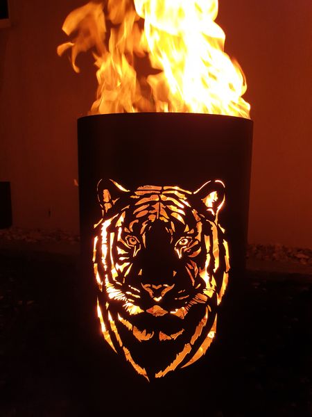 Feuertonne / Feuerkorb - Tiger