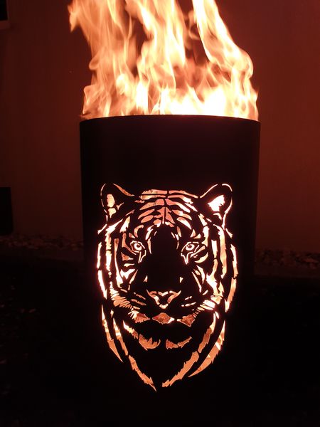 Feuertonne / Feuerkorb - Tiger
