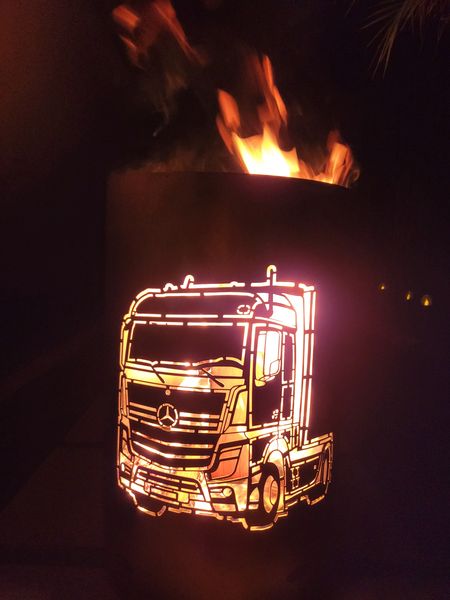 Feuertonne / Feuerkorb - Mercedes Truck