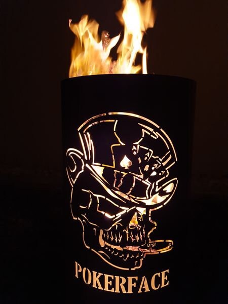 Feuertonne "Pokerface"