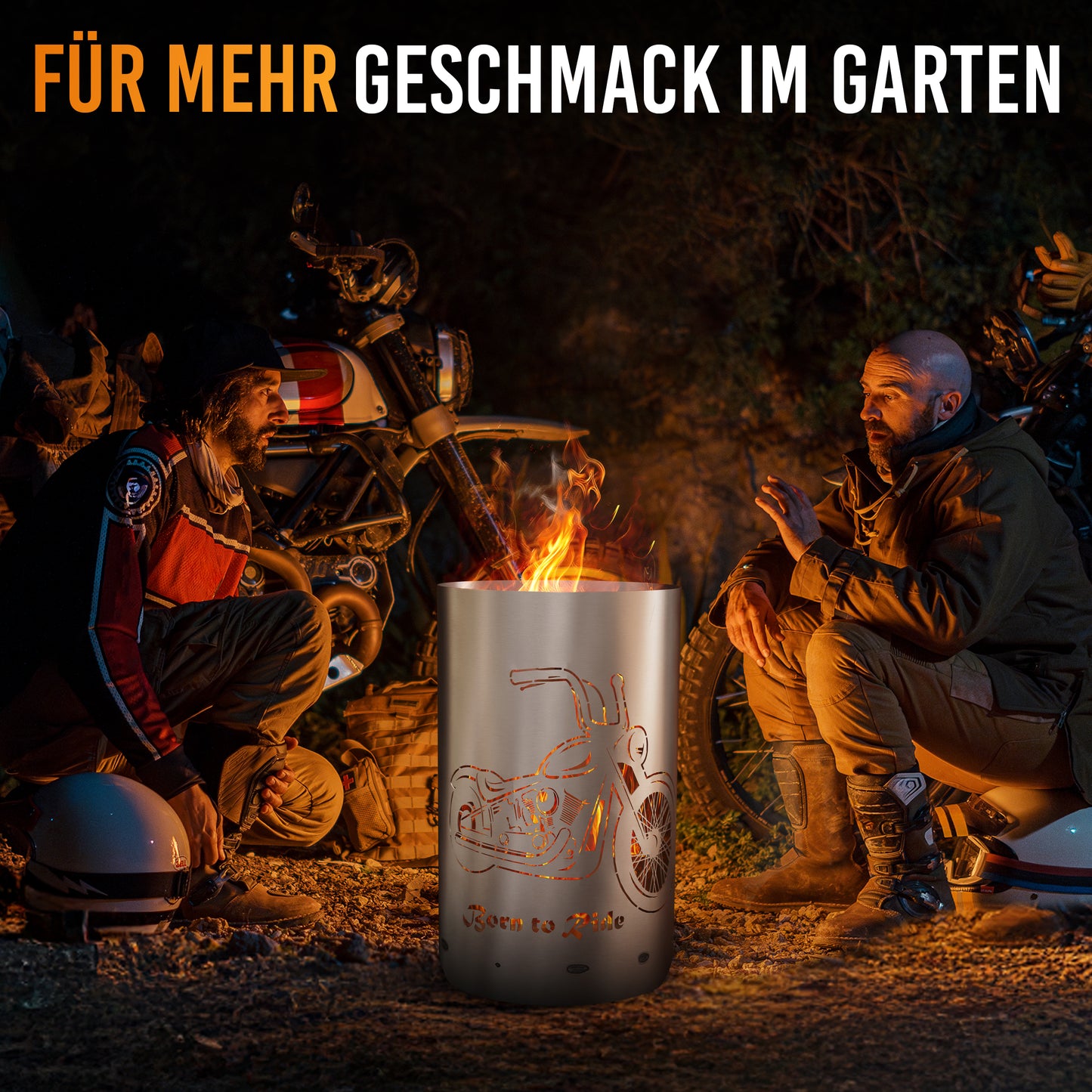 Feuertonne / Feuerkorb - Born to ride