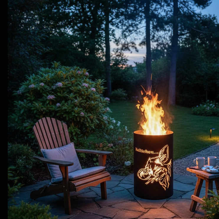 Feuertonne "Kuh Hallöchen"