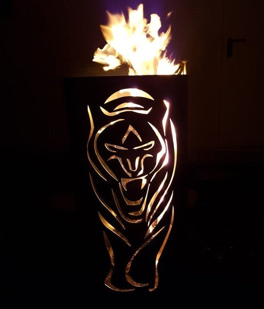 Feuertonne / Feuerkorb mit Motiv " Tiger "
