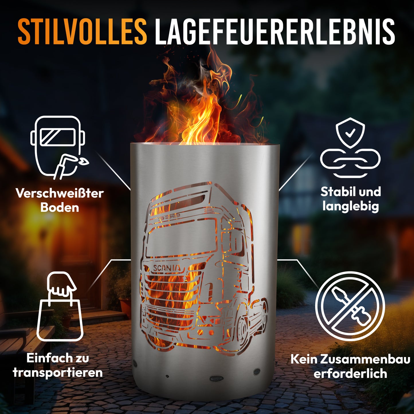 Feuertonne / Feuerkorb - SCANIA
