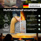 TiKo-Design Feuerkorb mit Chopper Motiv - Born to be wild - 2 Fach Laserung, Zerlegbar, Gartendekoration, Feuerkorb & Sitzgelegenheit