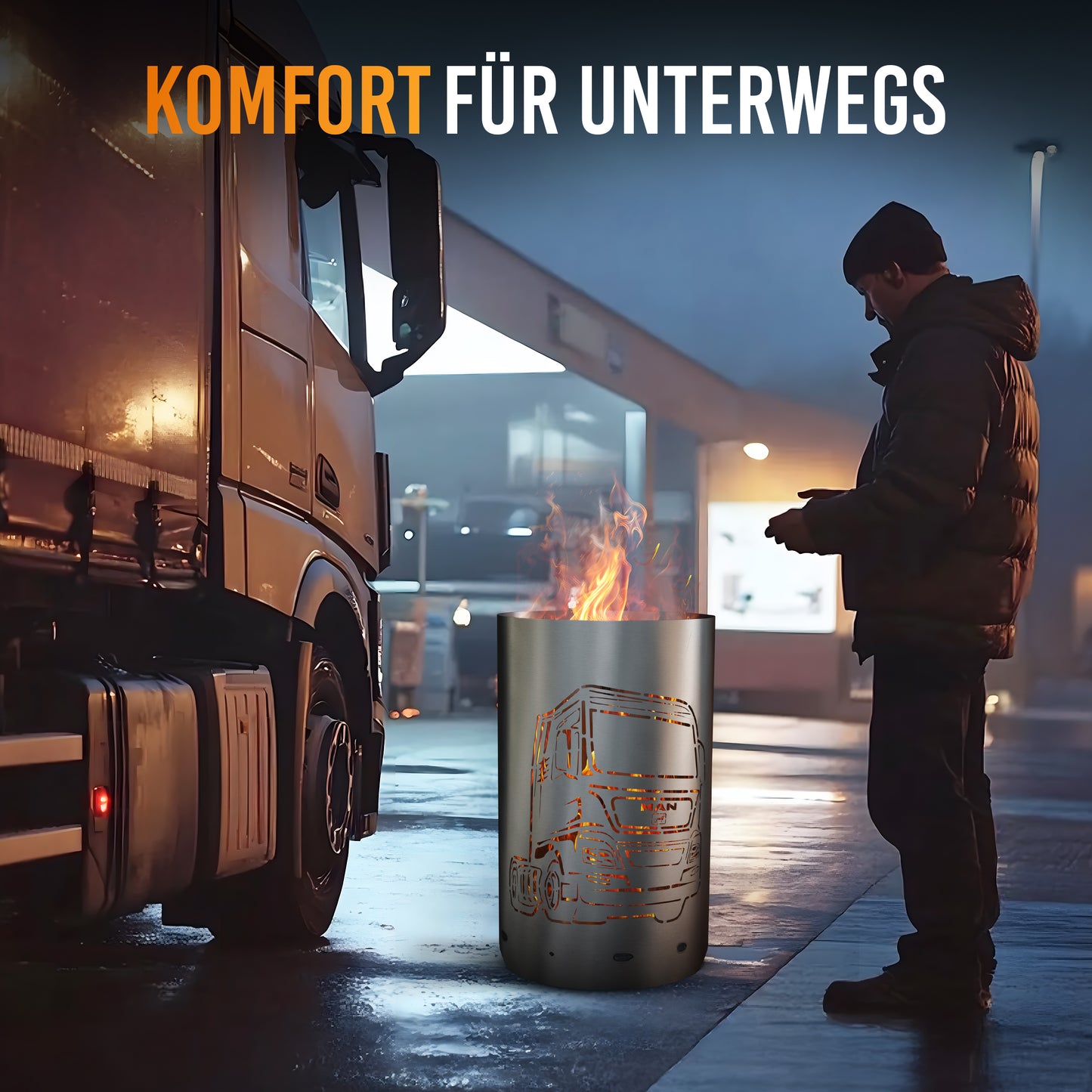 Feuertonne / Feuerkorb - MAN Truck