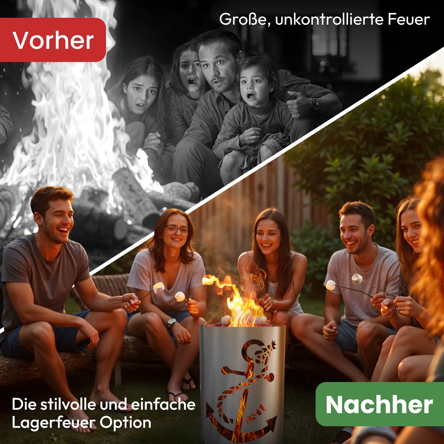 Feuertonne / Feuerkorb - Anker