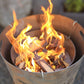 Holz-Grillkohle Einsatz mit Halter, geeignet für Feuertonnen & Feuerkörbe bis 60 cm Ø