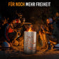 TiKo-Design® Feuertonne Born to be Wild mit Motorrad Motiv für Biker