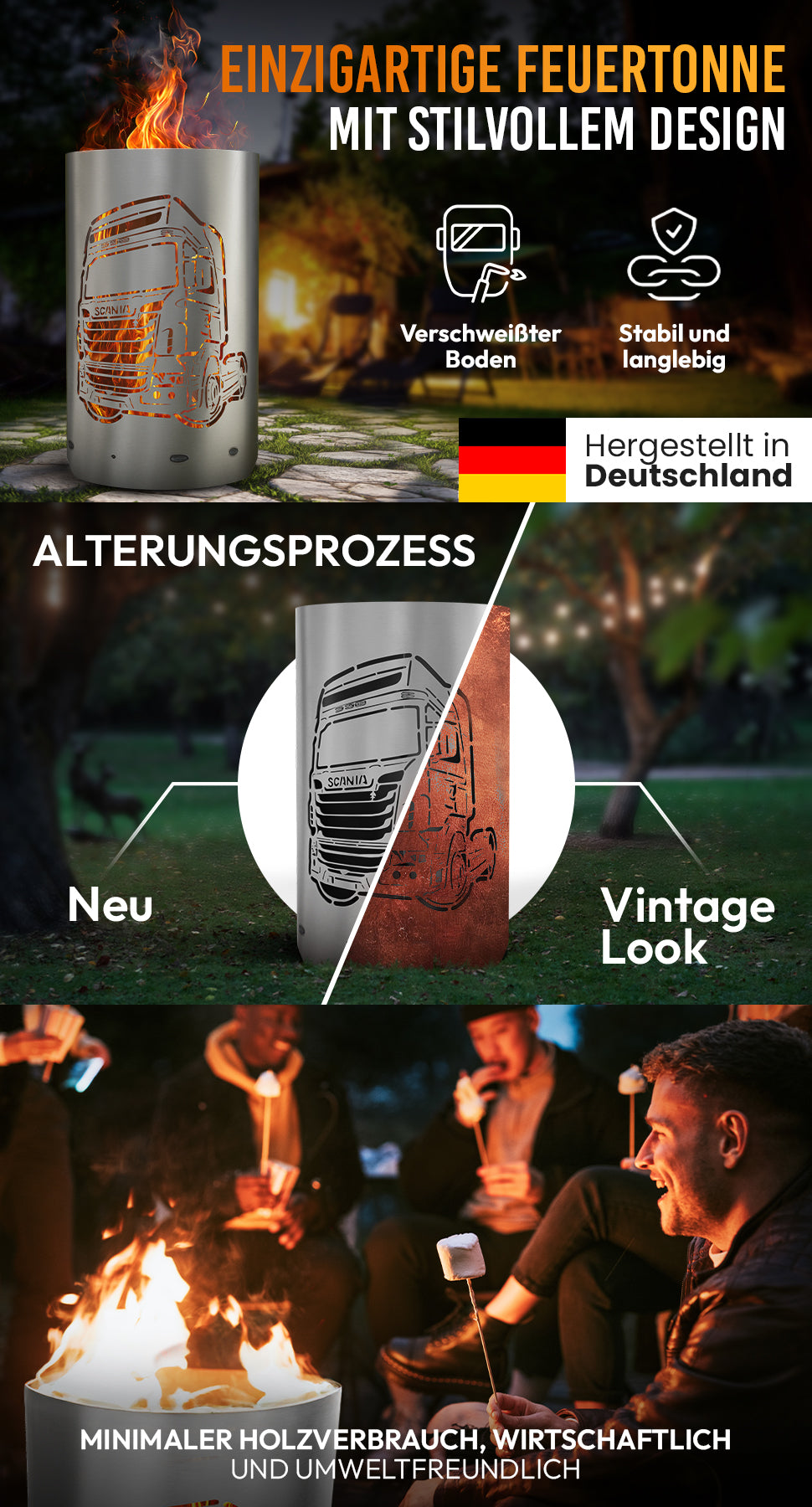 Feuertonne / Feuerkorb - SCANIA