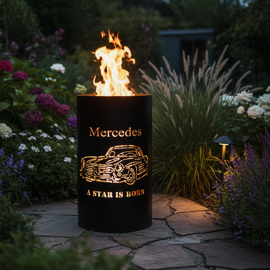 Feuertonne "Mercedes,  A Star is born"