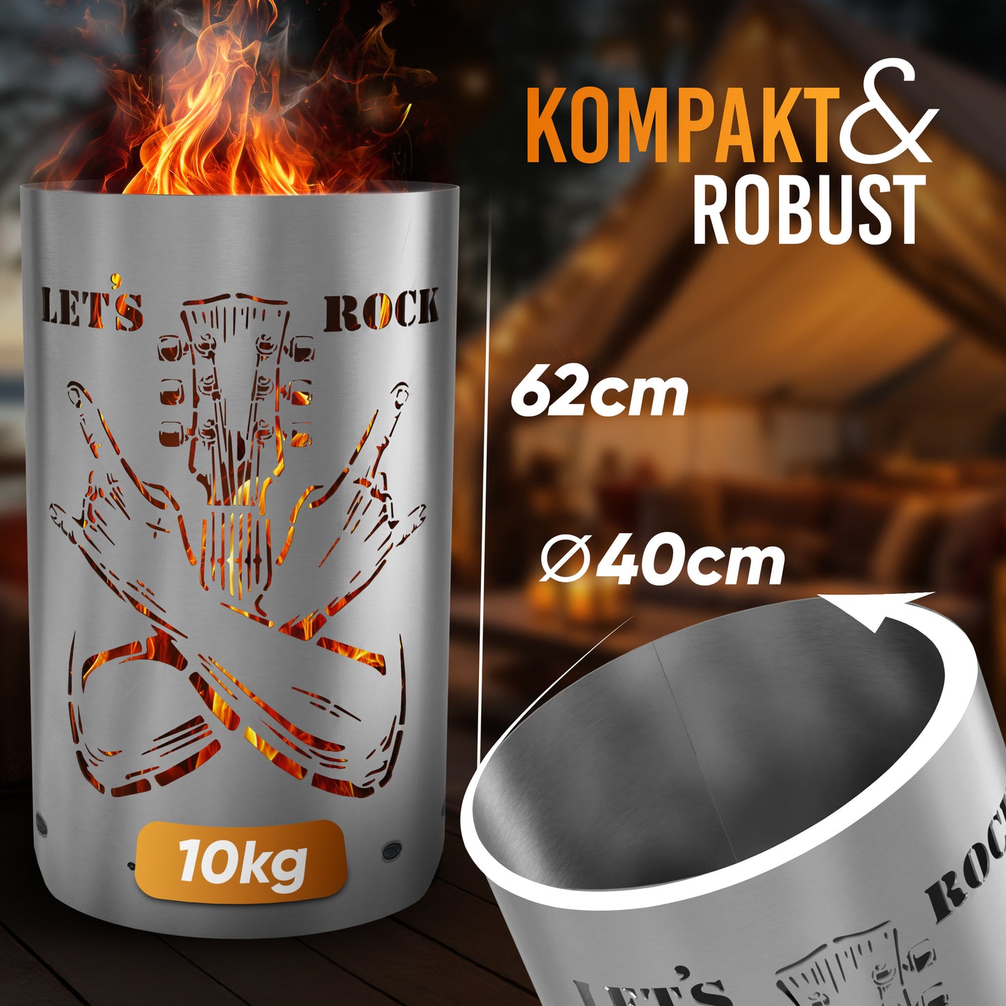 Feuertonne "Let`s Rock"