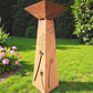 Rost Pyramiden-Säule mit Pusteblumen-Motiv und Deko-Schale