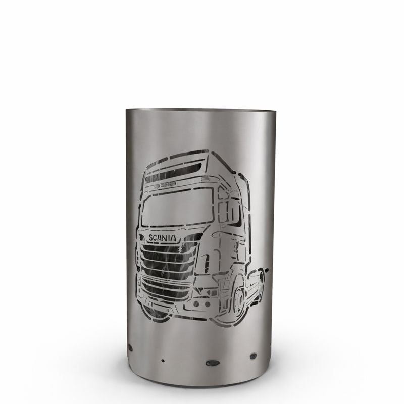 Feuertonne / Feuerkorb mit LKW Truck Motiv SCANIA