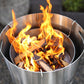 Holz-Grillkohle Einsatz mit Halter für Feuertonnen & Feuerkörbe bis 40 cm Ø geeignet