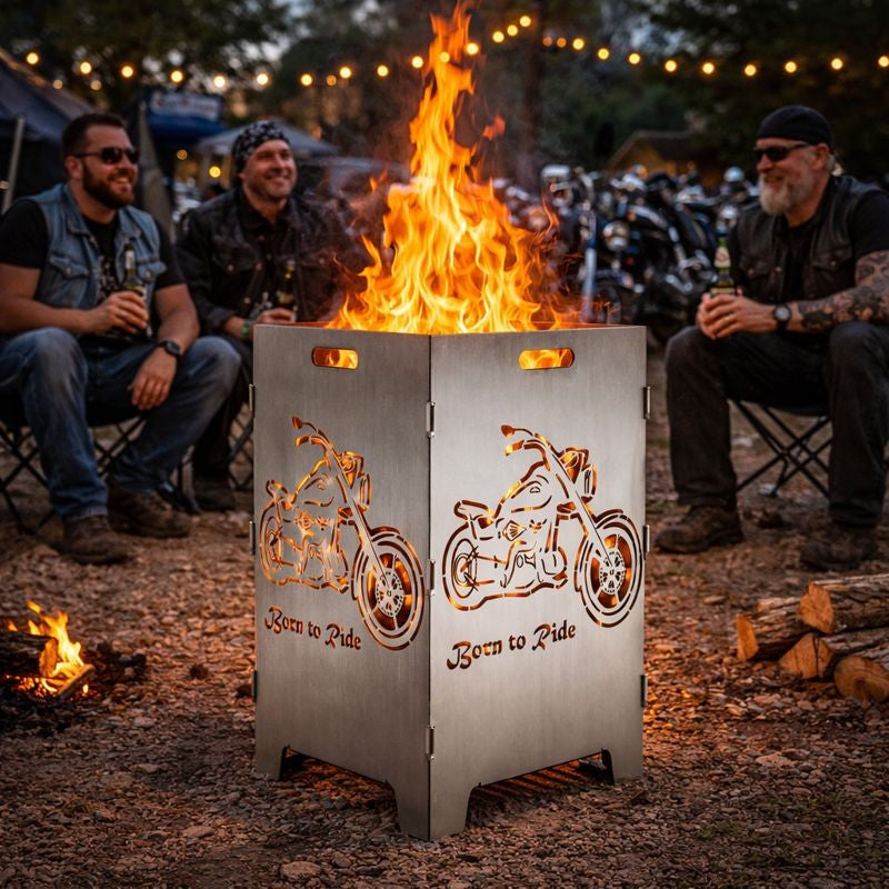 Feuerkorb "Born to ride"