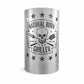 Feuertonne „Natural Born Griller“ – Feuerkorb aus Stahl mit Totenkopf-Grillmotiv