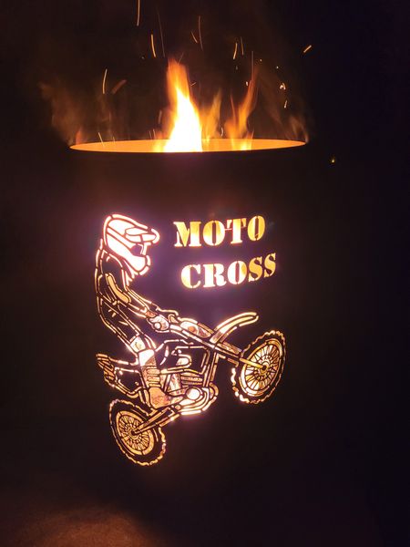 Feuertonne / Feuerkorb - Moto Cross