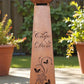 Rost Pyramiden-Säule 'Carpe Diem' mit Deko-Schale und Schmetterling-Motiv