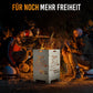 TiKo-Design Feuerkorb mit Chopper Motiv - Born to be wild - 2 Fach Laserung, Zerlegbar, Gartendekoration, Feuerkorb & Sitzgelegenheit