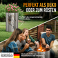 TiKo-Design® Feuertonne aus Stahl mit Pferdekopf Motiv