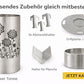 TiKo-Design® Blumen-Feuertonne mit Zubehör – Plancha, Halter und Abstandshalter