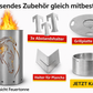 TiKo-Design® Feuertonne aus Stahl mit Pferdekopf Motiv