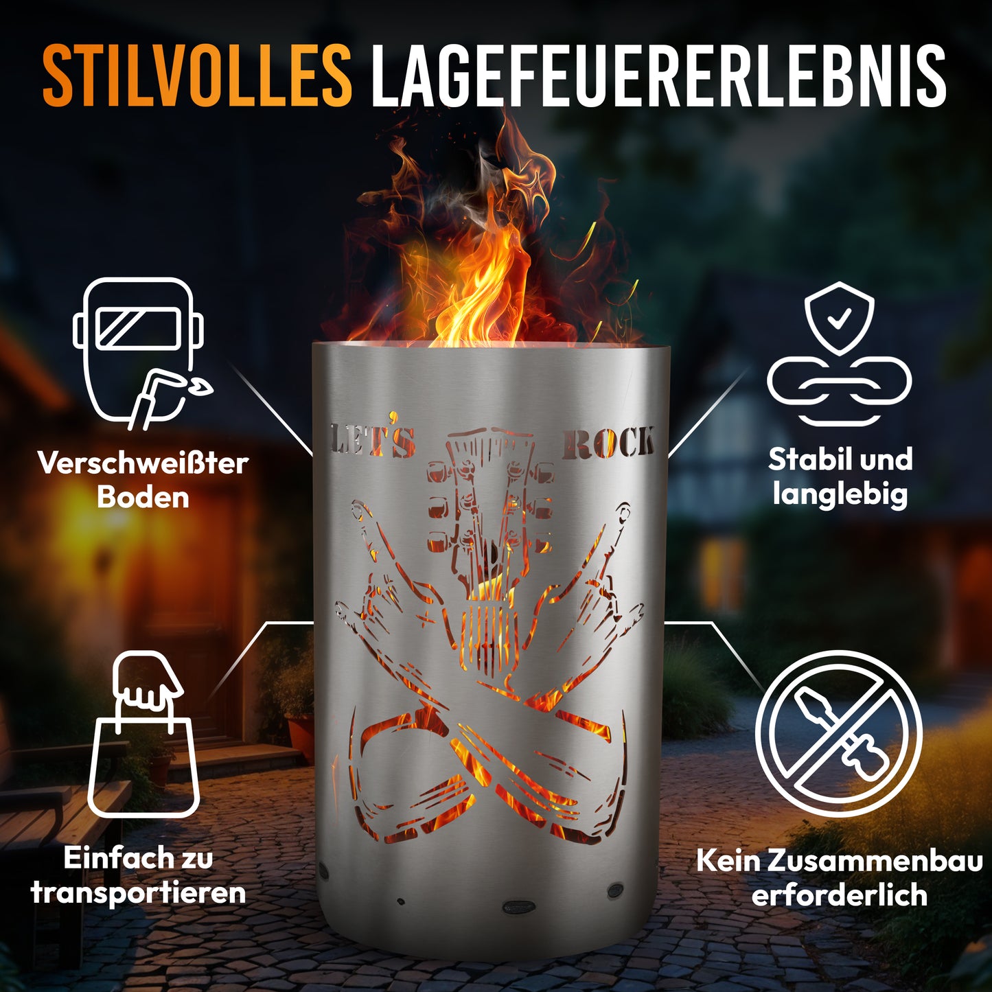 Feuertonne "Let`s Rock"