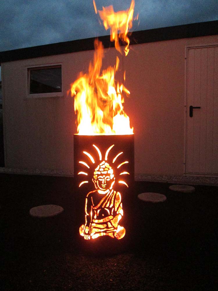 Feuertonne / Feuerkorb - Buddha