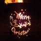 Feuertonne / Feuerkorb - Merry Christmas