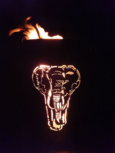 Feuertonne / Feuerkorb - Elefant