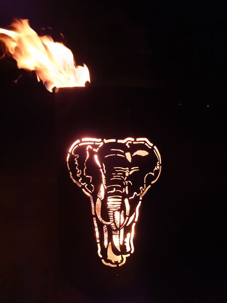 Feuertonne / Feuerkorb - Elefant