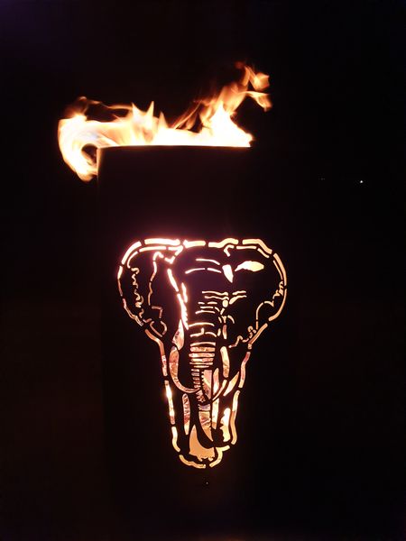 Feuertonne / Feuerkorb - Elefant