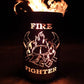 Feuertonne / Feuerkorb - Feuerwehrmann / Firefighter