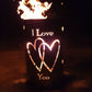 Feuertonne / Feuerkorb - I love you
