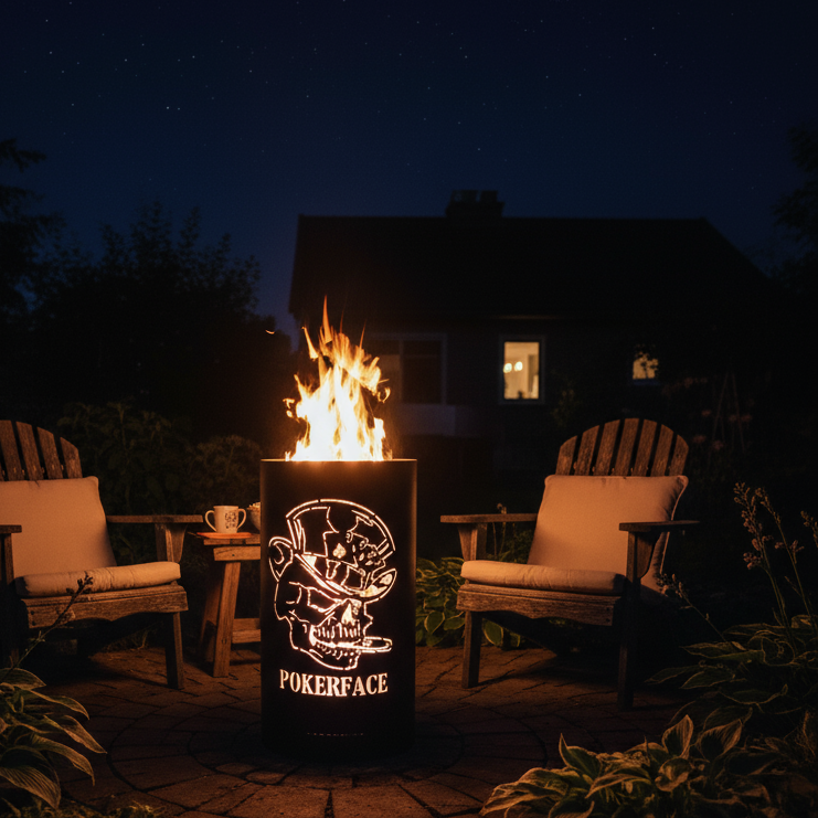 Feuertonne "Pokerface"